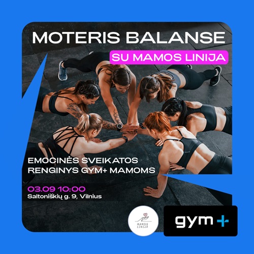 Gym+ mamoms I Emocinės sveikatos renginys + Yoga