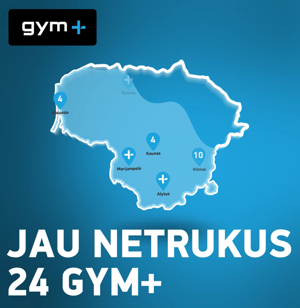Jau netrukus 24 Gym+!