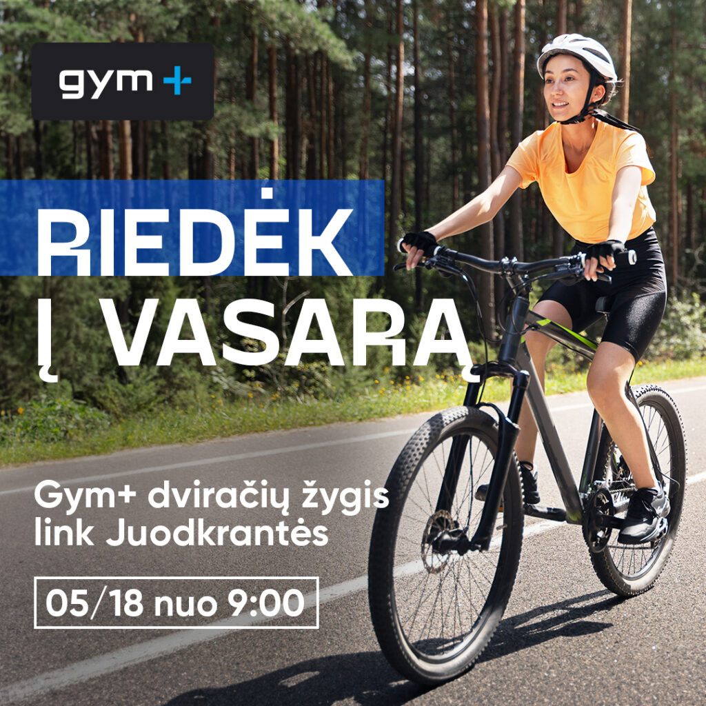 Pavasarinis dviračių žygis su Gym+!